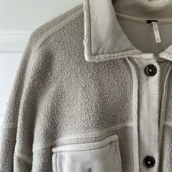Free People Ruby Shacket Cream - Picture 5 of 5